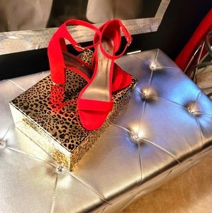 Worthington Red Block Heels